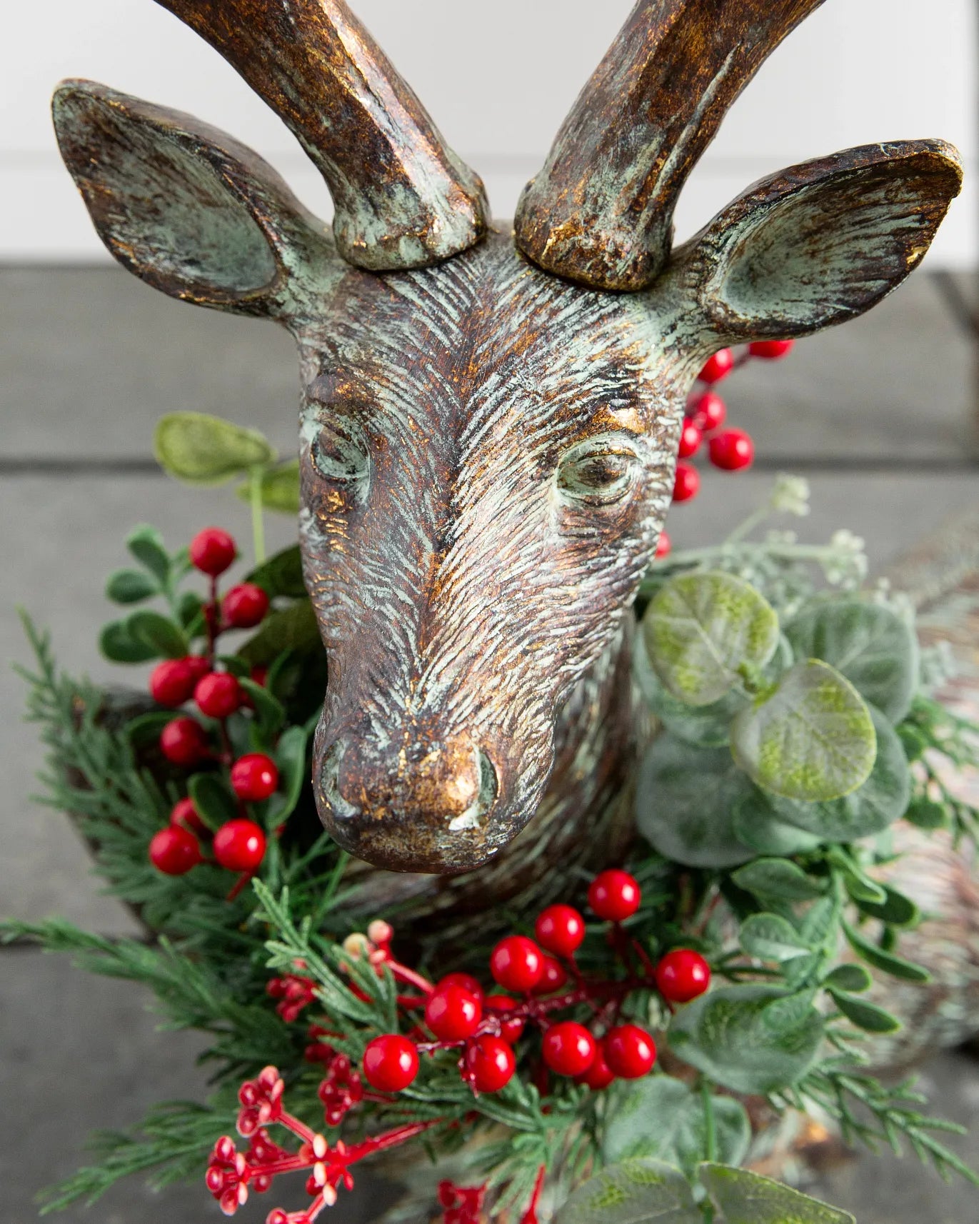 Festive Antiqued Deer