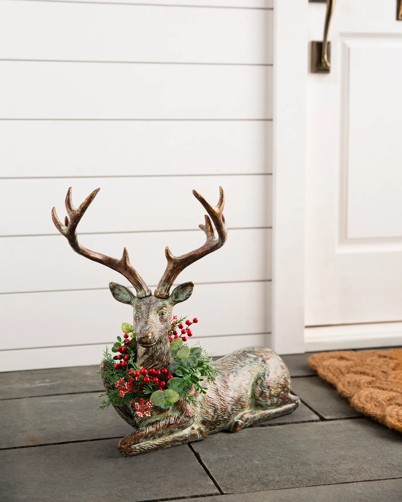 Festive Antiqued Deer