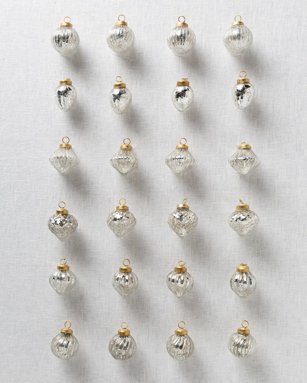 BH Essentials Mercury Glass Bauble Collection