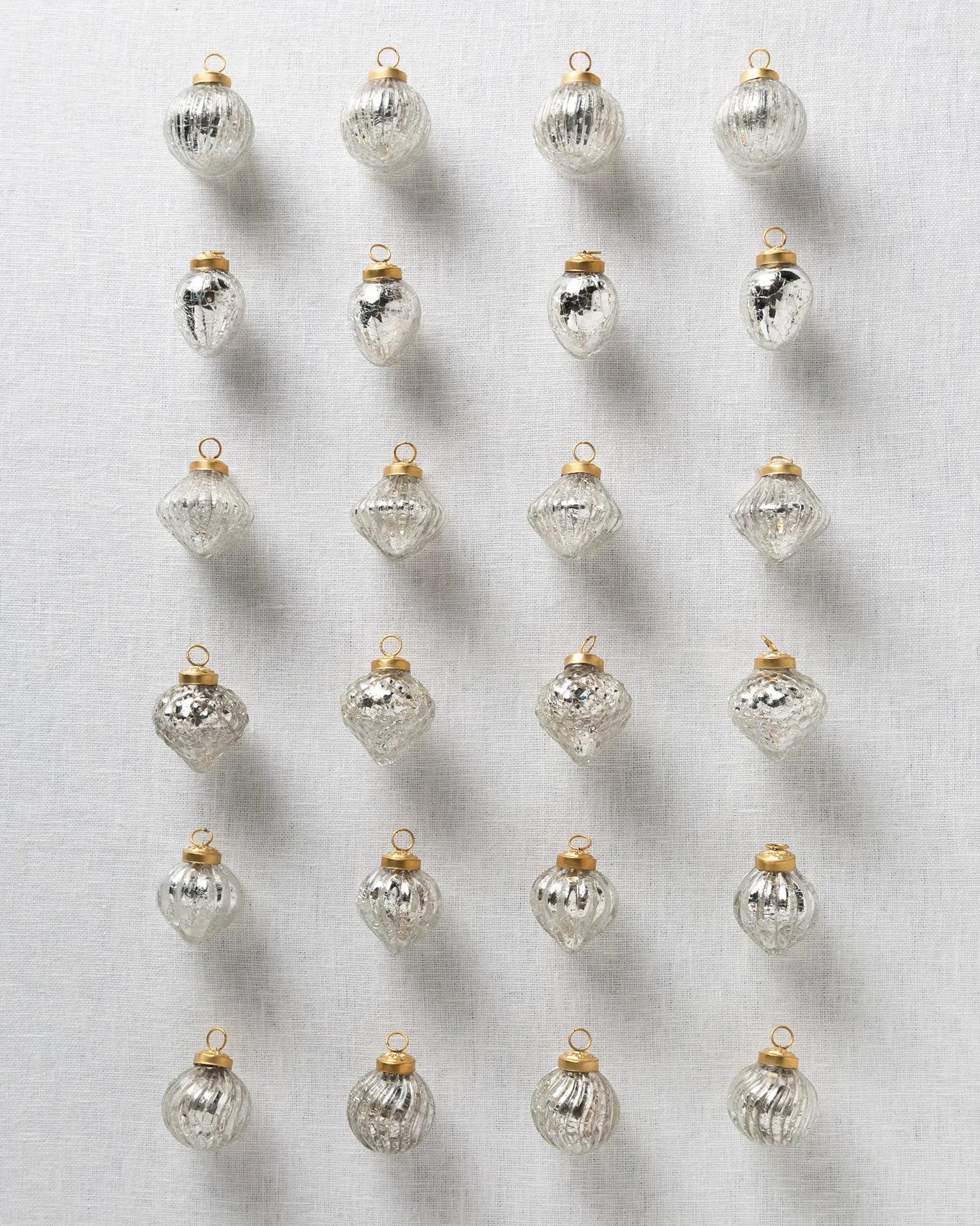 BH Essentials Mercury Glass Bauble Collection